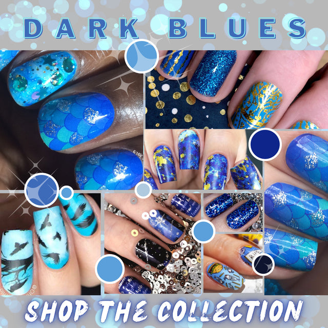 💙 BLUES  💙</BR> Nail Wrap COLOR Collection