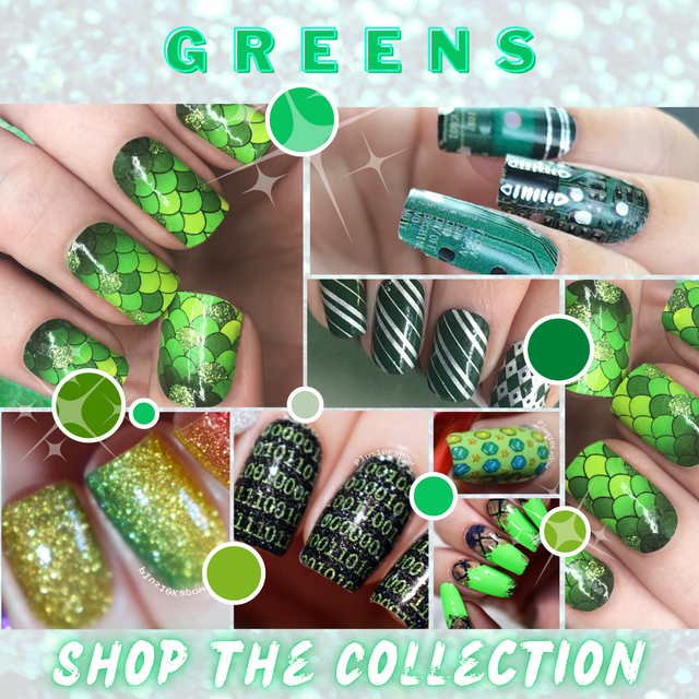 💚 GREENS💚 </BR>Nail Wrap COLOR Collection