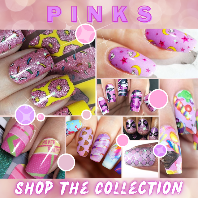 💗 PINKS 💗</BR> Nail Wrap COLOR Collection
