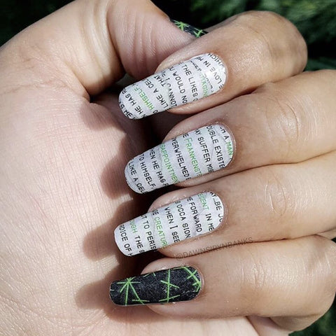 Frankenstein ✦ Nail Wrap ✦ 22-tip Set