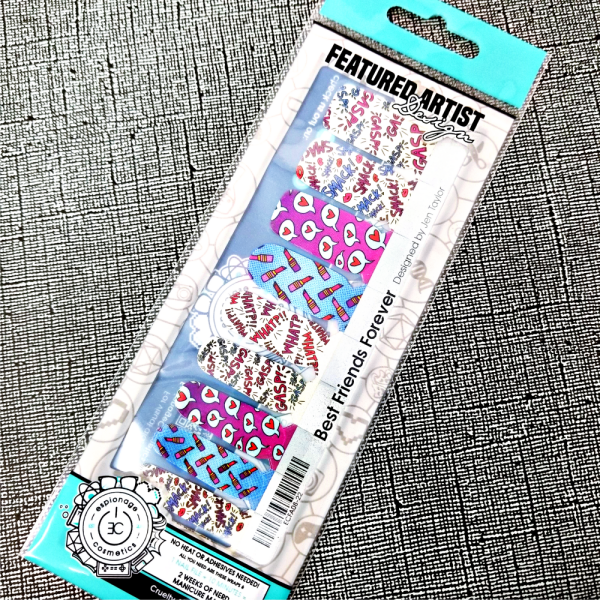 Best Friends Forever  ✦ FA Nail Wrap ✦ 22-tip Set