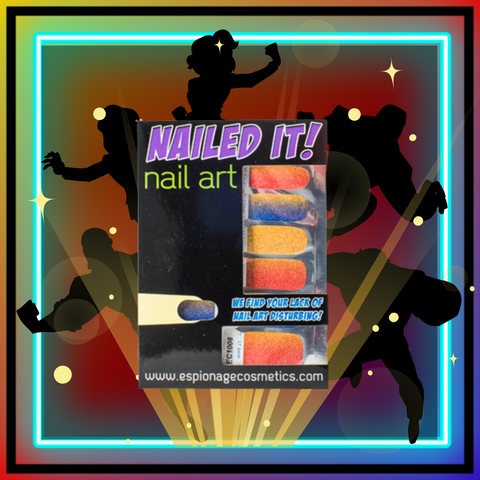 Glitter Gradient: League of Justice ✦ Nail Wrap ✦ 14-tip Set