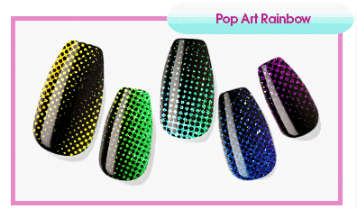 🆕 Pop Art: RAINBOW ✦ Nail Wrap ✦ 22-tip Set