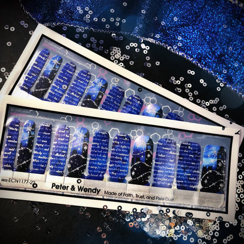 🔖 🔖 Peter & Wendy ✦ Nail Wrap ✦ 22-tip Set
