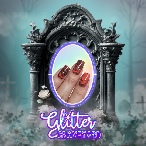 ππ Crimson Shriek β¦ Nail Wrap β¦ 22-tip Set