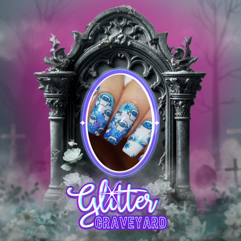 🔖🔖 Abominable Snowman ✦ Nail Wrap ✦ 22-tip Set