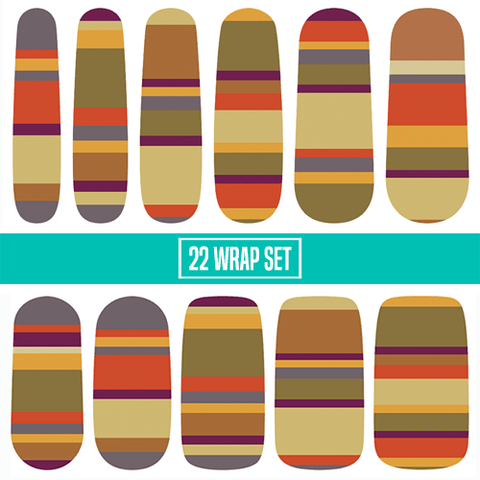 Seven Seasons Long β¦ Nail Wrap β¦ 22-tip Set - Espionage Cosmetics