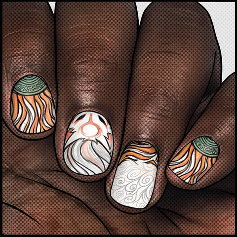 August Flames β¦ Nail Wrap β¦ 22 - tip Set - Espionage CosmeticsEspionage CosmeticsAugust Flames β¦ Nail Wrap β¦ 22 - tip Set