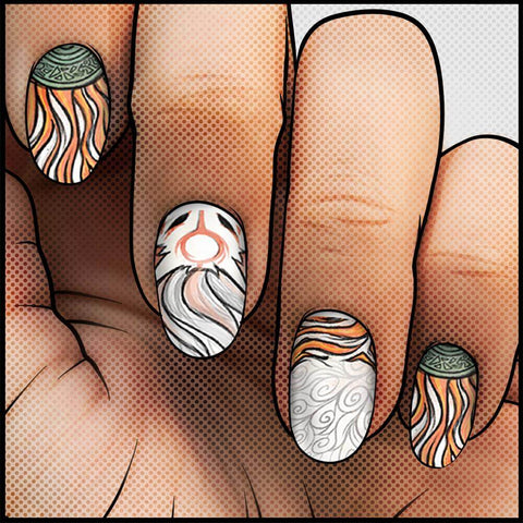 August Flames β¦ Nail Wrap β¦ 22 - tip Set - Espionage CosmeticsEspionage CosmeticsAugust Flames β¦ Nail Wrap β¦ 22 - tip Set