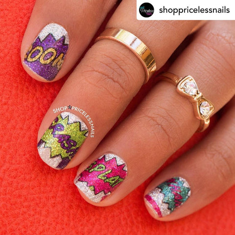 🆕 Comic Book ✦ Nail Wrap ✦ 22 - tip Set - Espionage CosmeticsEspionage Cosmetics🆕 Comic Book ✦ Nail Wrap ✦ 22 - tip Set