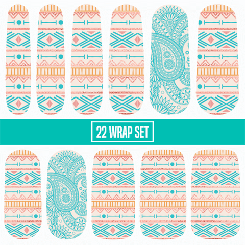 Free Spirit ✦ Nail Wraps ✦ 22 - tip Set - Espionage CosmeticsEspionage CosmeticsFree Spirit ✦ Nail Wraps ✦ 22 - tip Set