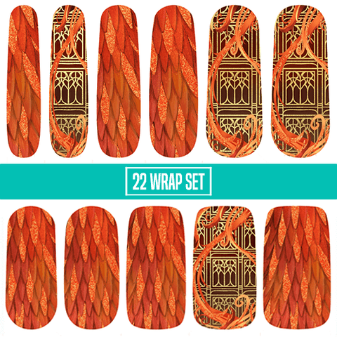 Headmaster's Phoenix β¦ Nail Wrap β¦ 22 - tip Set - Espionage CosmeticsEspionage CosmeticsHeadmaster's Phoenix β¦ Nail Wrap β¦ 22 - tip Set