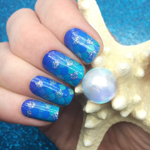 Mermaid Scales ✦ Nail Wrap ✦ 22 - tip Set - Espionage CosmeticsEspionage CosmeticsMermaid Scales ✦ Nail Wrap ✦ 22 - tip Set