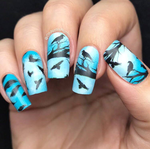Nevermore ✦ Nail Wraps ✦ 14-tip Set
