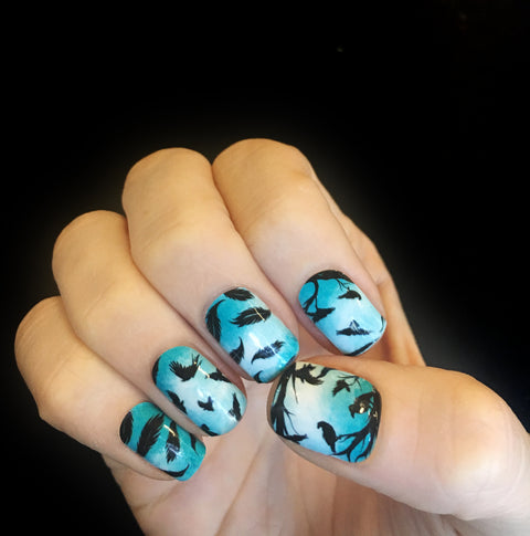 Nevermore ✦ Nail Wraps ✦ 14-tip Set