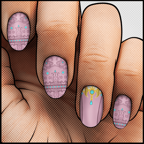 Princess of Wisdom β¦ Nail Wrap β¦ 22 - tip Set - Espionage CosmeticsEspionage CosmeticsPrincess of Wisdom β¦ Nail Wrap β¦ 22 - tip Set