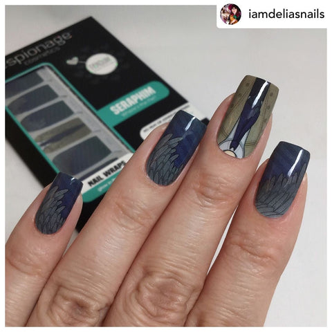 Seraph β¦ Nail Wrap β¦ 22 - tip Set - Espionage CosmeticsEspionage CosmeticsSeraph β¦ Nail Wrap β¦ 22 - tip Set
