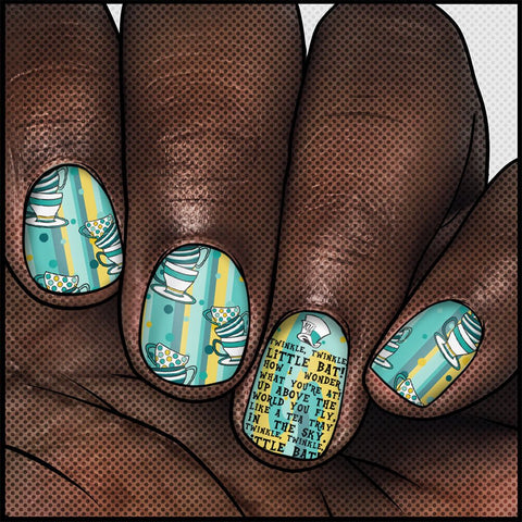 Twinkle, Twinkle, Little Bat β¦ Nail Wrap β¦ 22 - tip Set - Espionage CosmeticsEspionage CosmeticsTwinkle, Twinkle, Little Bat β¦ Nail Wrap β¦ 22 - tip Set