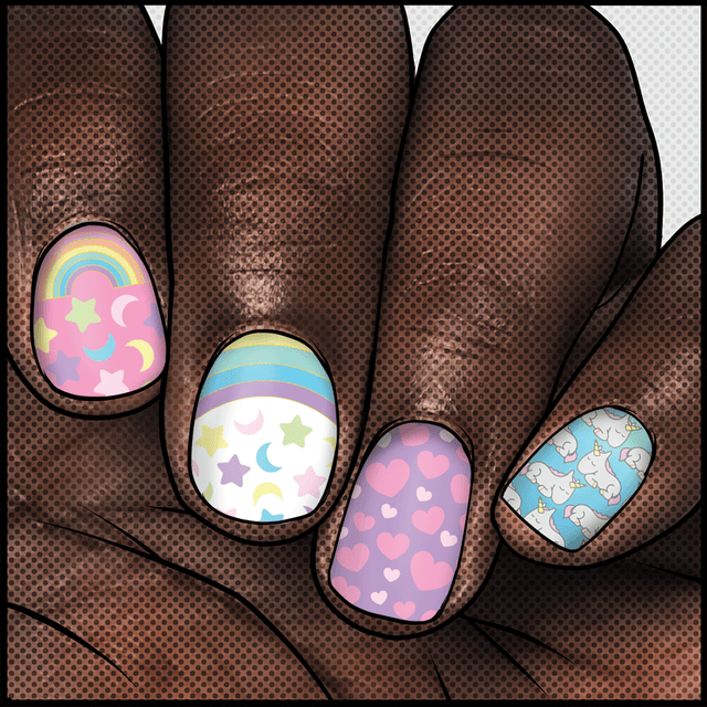 Unicorn's Lucky Charm || FEATURED ARTIST Nail Wrap || 22-tip Set