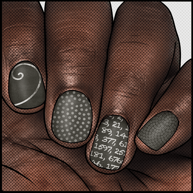 Fibonacci || Nail Wrap || 22-tip Set