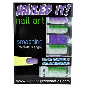 Glitter Gradient: Smashing โฆ Nail Wrap โฆ 14-tip Set