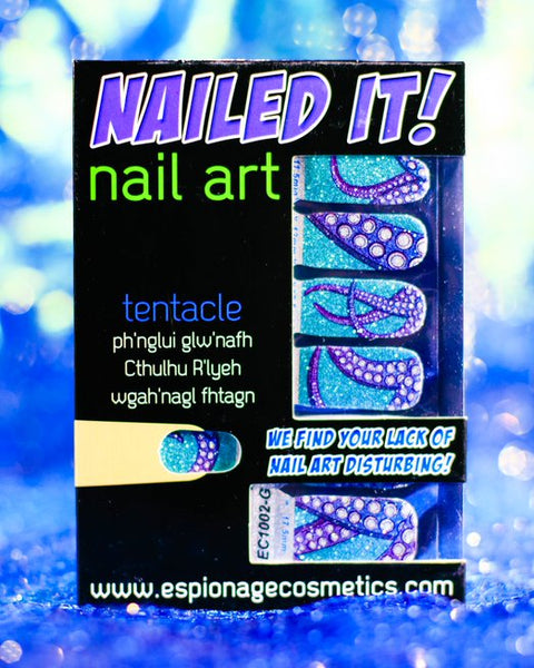 Tentacles GLITTER ✦ Nail Wraps ✦ 14-tip Set