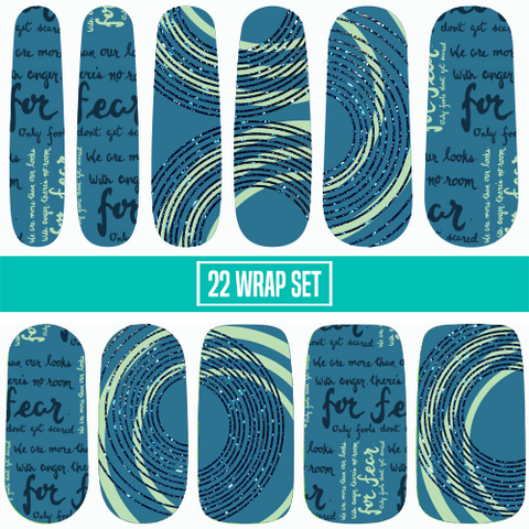 🔖 🔖 A Moment in Time ✦ Nail Wrap ✦ 22-tip Set