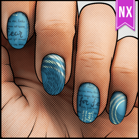 🔖 🔖 A Moment in Time ✦ Nail Wrap ✦ 22-tip Set