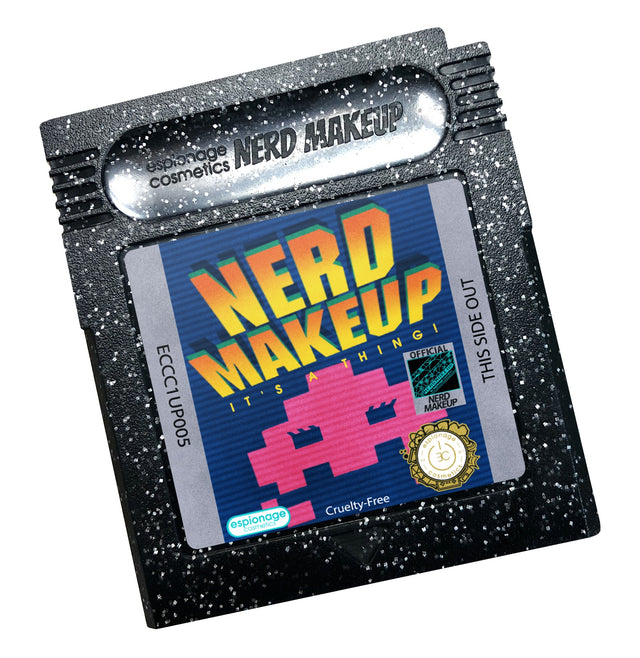 Nerd Makeup Invaders ✦ Cartridge Compact ✦ Black Glitter