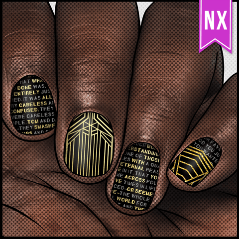 🔖 🔖 Boats Against the Current ✦ Nail Wrap ✦ 22-tip Set