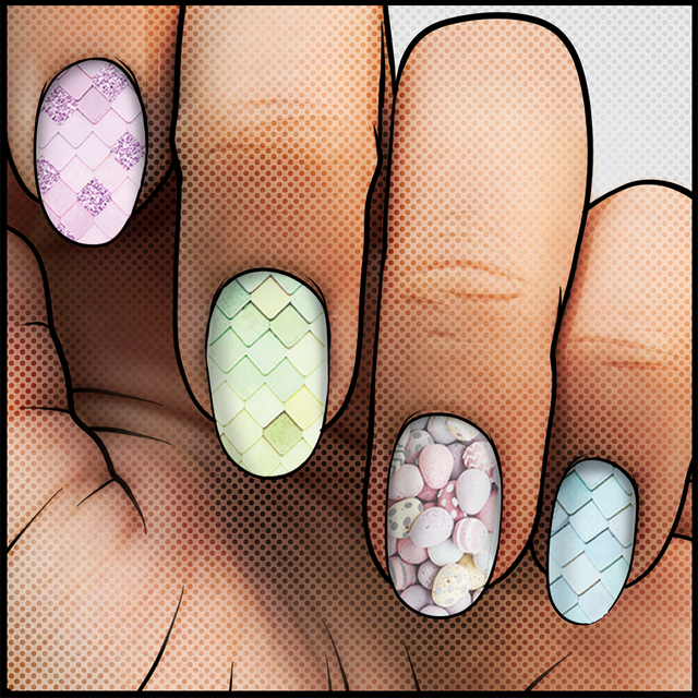 Egg-citing Manicure || Nail Wrap || 22-tip Set