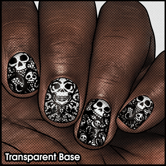 Gothique Lace || Nail Wrap || 22-tip Set