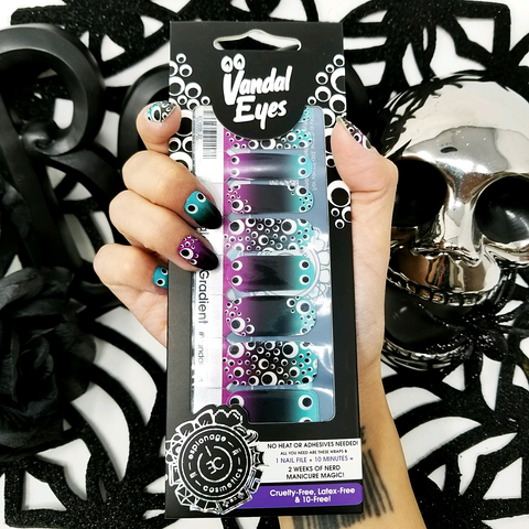 VANDALEYES: Gradient ✦ LICENSED Nail Wrap ✦ 22-tip Set - Espionage Cosmetics