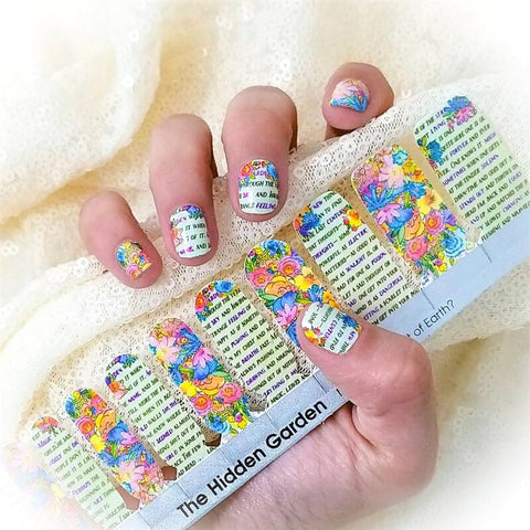 The Hidden Garden β¦ Nail Wrap β¦ 22-tip Set - Espionage Cosmetics