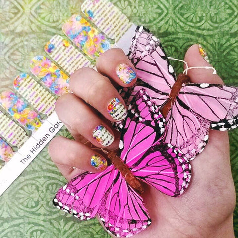 The Hidden Garden β¦ Nail Wrap β¦ 22-tip Set - Espionage Cosmetics