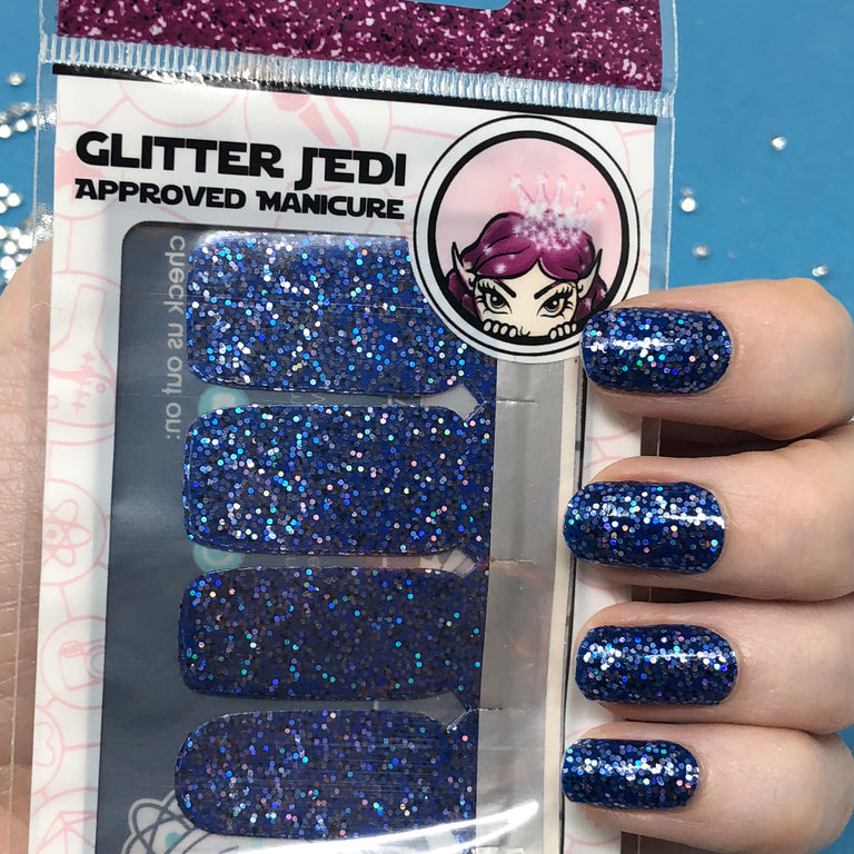 Feisty Droid ✦ Glitter Jedi Approved Nail Wrap ✦ 22-tip Set
