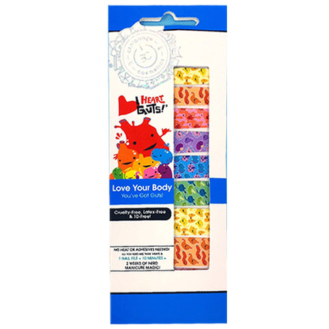 I HEART GUTS : Love Your Body ✦ Licensed Nail Wrap ✦ 22-tip Set