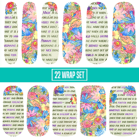 The Hidden Garden β¦ Nail Wrap β¦ 22-tip Set - Espionage Cosmetics