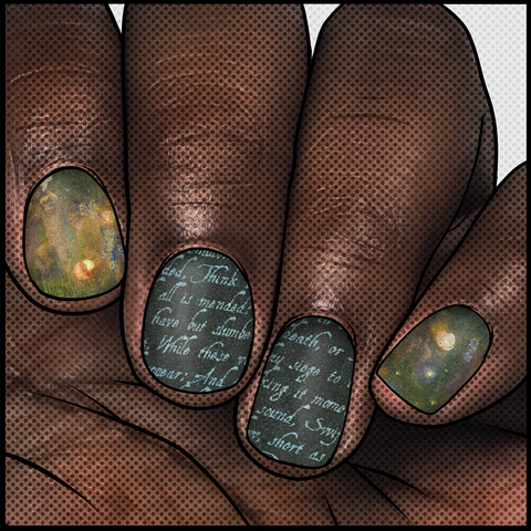 Wedded to Hippolyta ✦ Nail Wrap ✦ 22-tip Set - Espionage Cosmetics