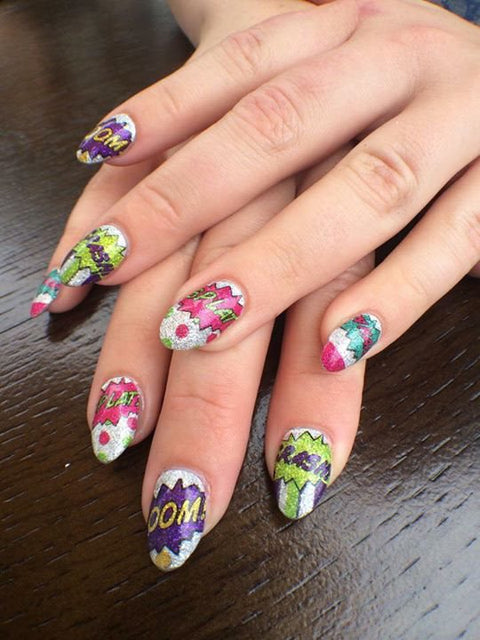 Comic Book ✦ Nail Wrap ✦ 14-tip Set