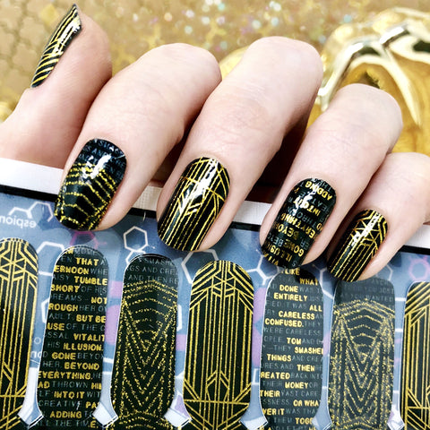 🔖 🔖 Boats Against the Current ✦ Nail Wrap ✦ 22-tip Set