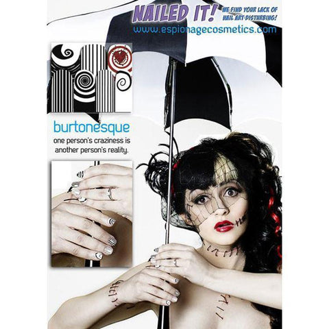 Burtonesque-Nail Wraps-Espionage Cosmetics