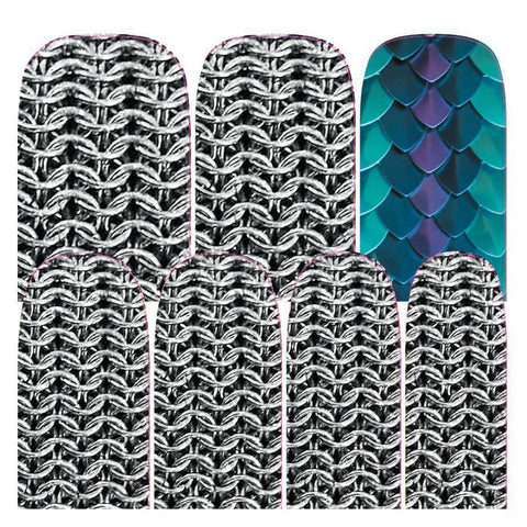 Chainmail-Nail Wraps-Espionage Cosmetics