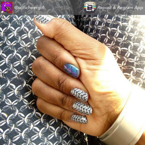 Chainmail-Nail Wraps-Espionage Cosmetics