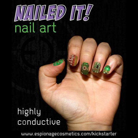 Circuit Board-Nail Wraps-Espionage Cosmetics