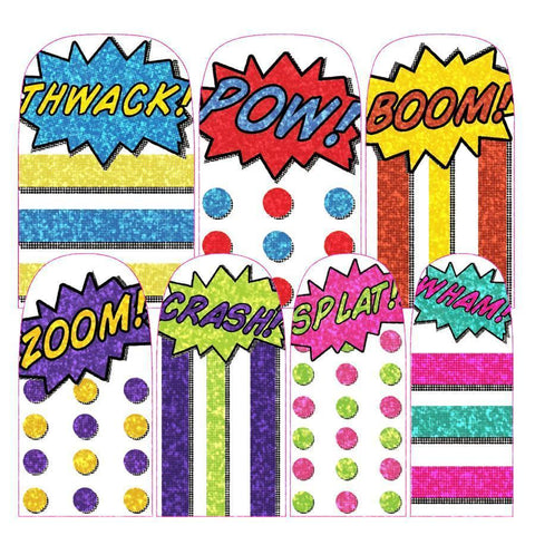 Comic Wraps-Nail Wraps-Espionage Cosmetics