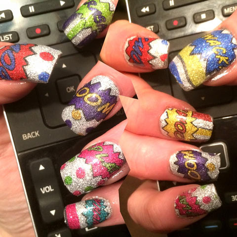 Comic Book ✦ Nail Wrap ✦ 14-tip Set