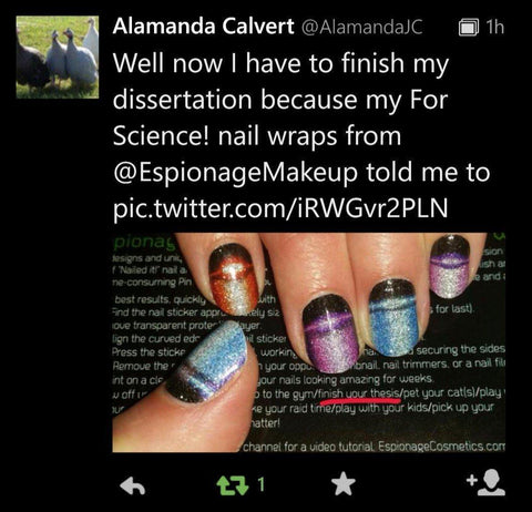 For Science! (Discontinued)-Nail Wraps-Espionage Cosmetics
