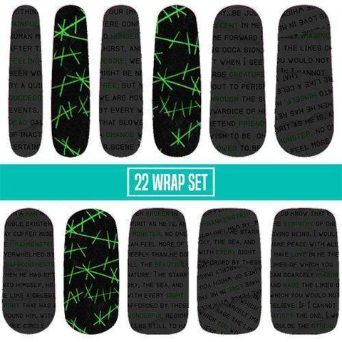 Frankenstein-Nail Wraps-Espionage Cosmetics