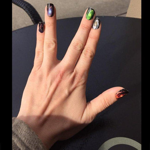 Galaxy Wavelengths-Nail Wraps-Espionage Cosmetics